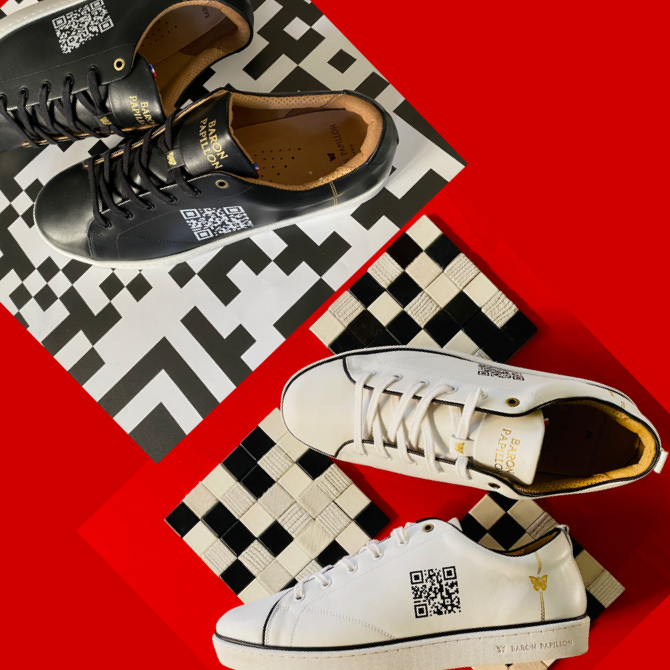 Sneakers Baron Papillon avec QRCode